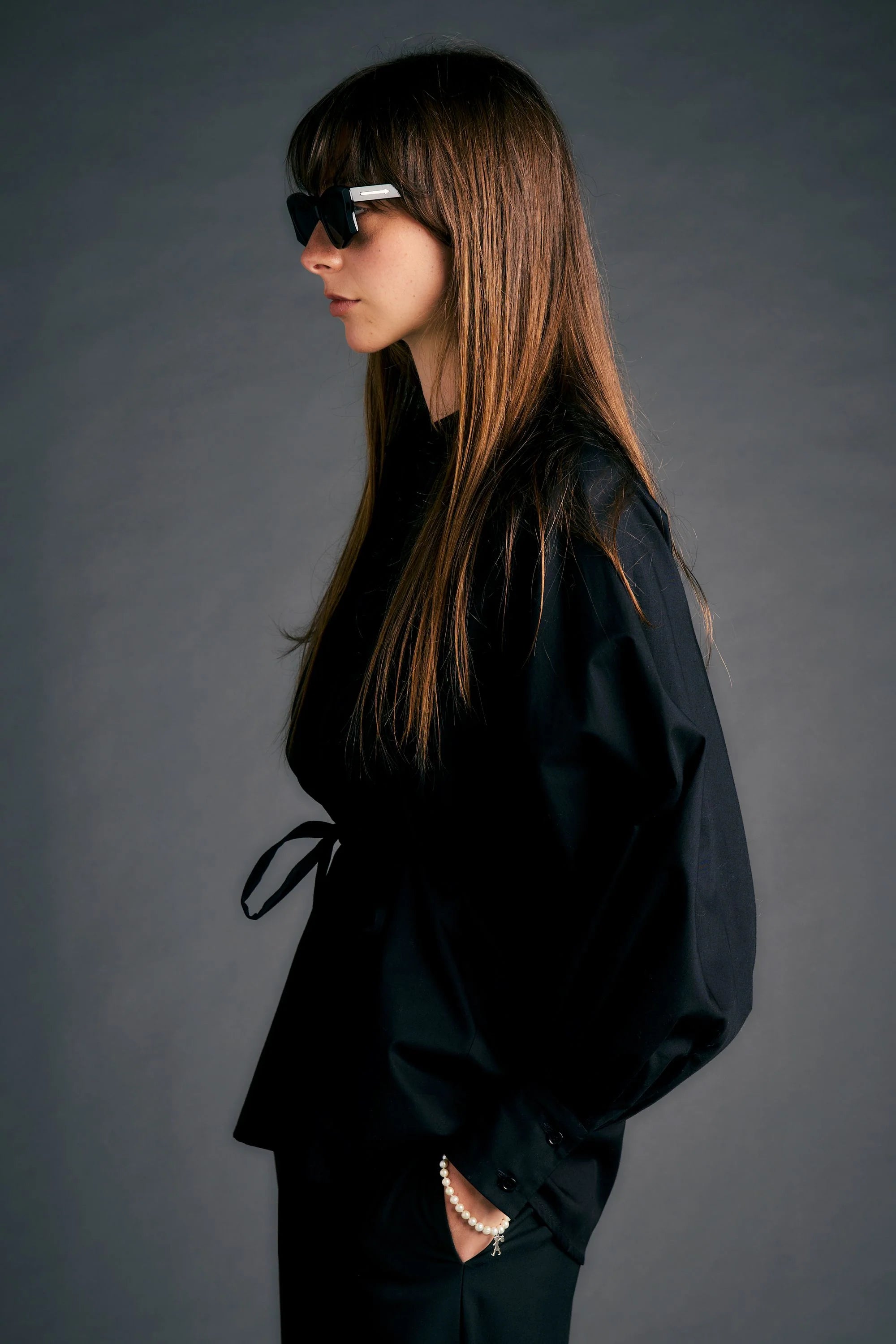 KAREN WALKER // Gale Force Shirt BLACK