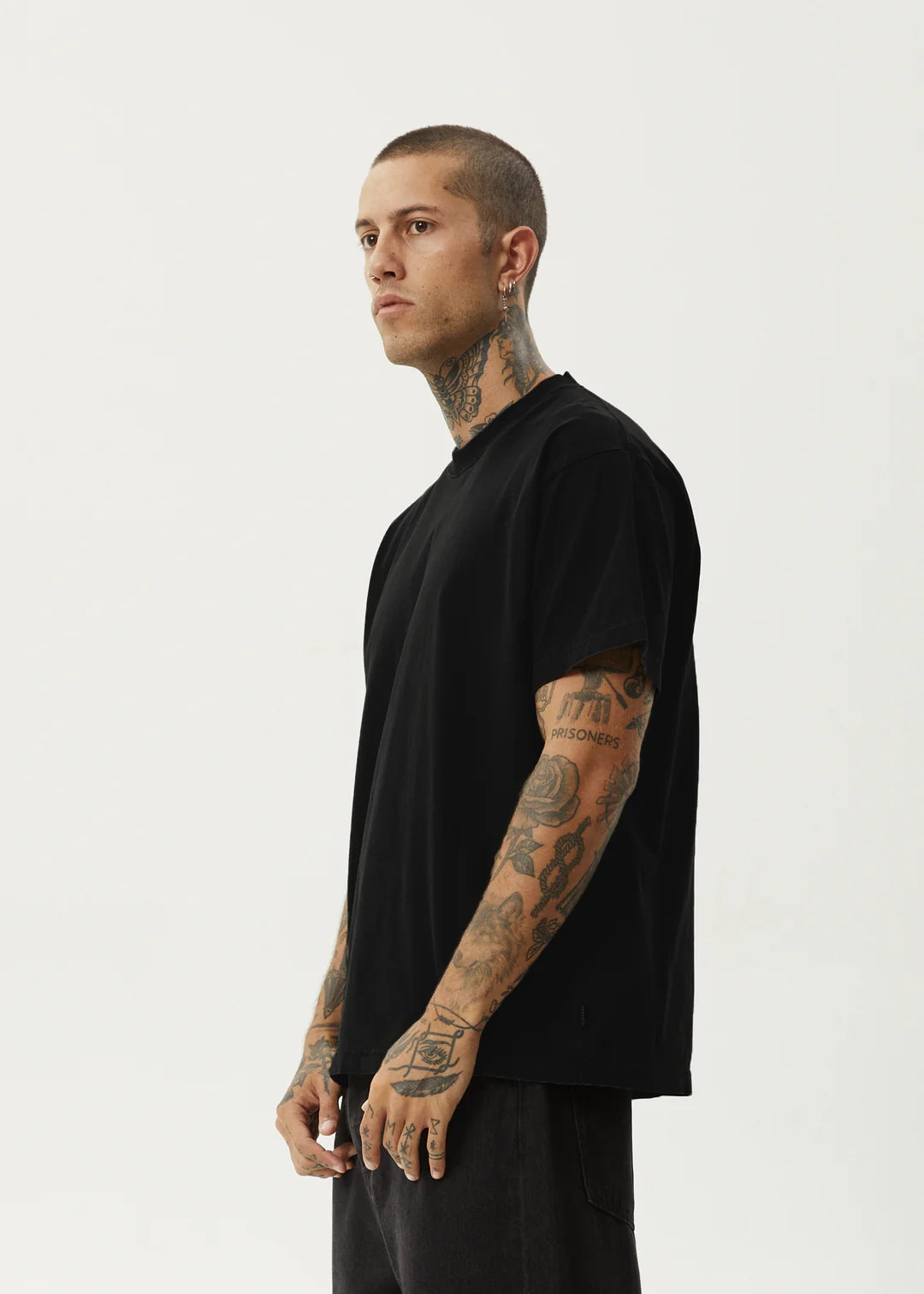AFENDS // Genesis Heavy Box Tee BLACK
