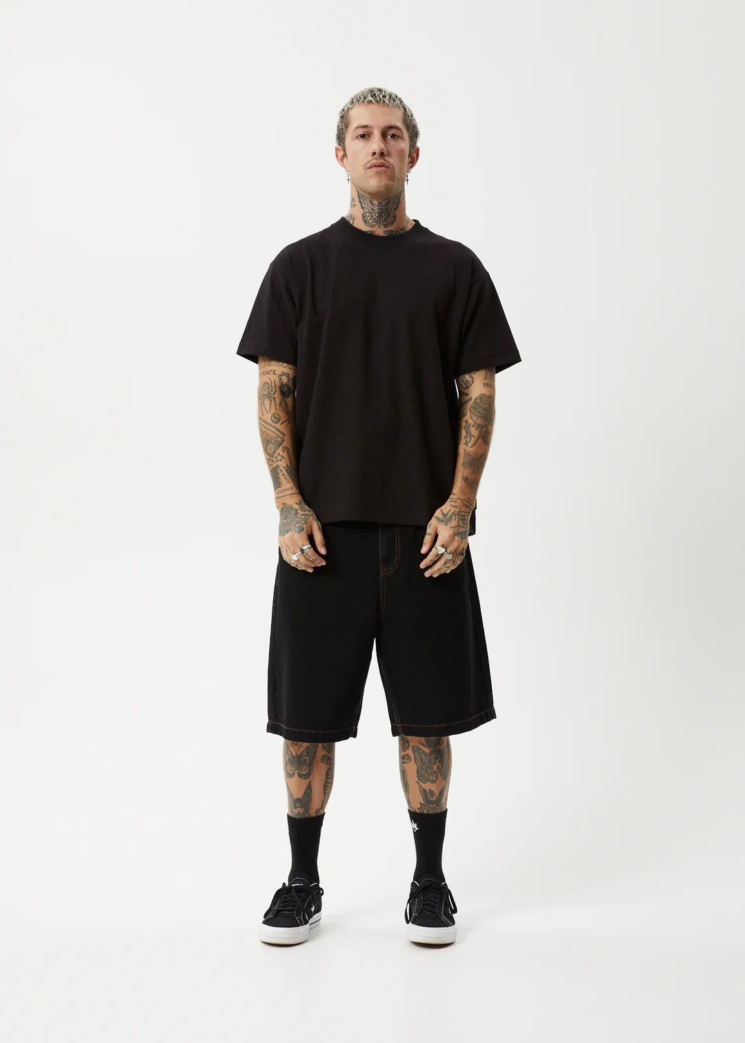 AFENDS // Genesis Heavy Box Tee BLACK