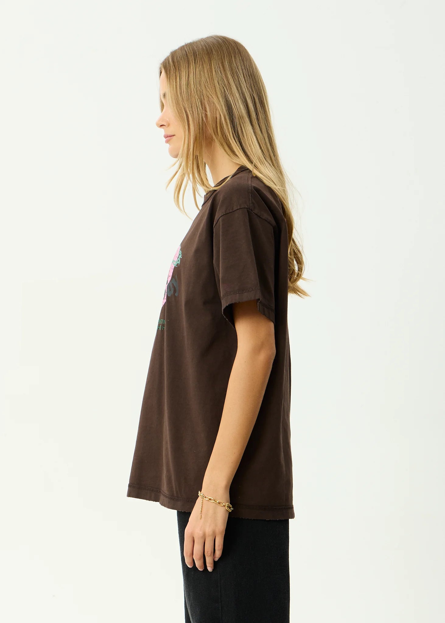 AFENDS // Genuine Sentiment Heavy Box Tee WASHED COFFEE