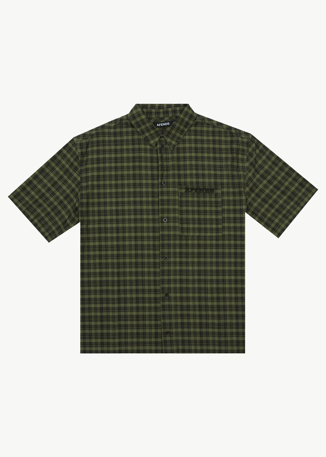 AFENDS // Ghost SS Shirt OIL GREEN