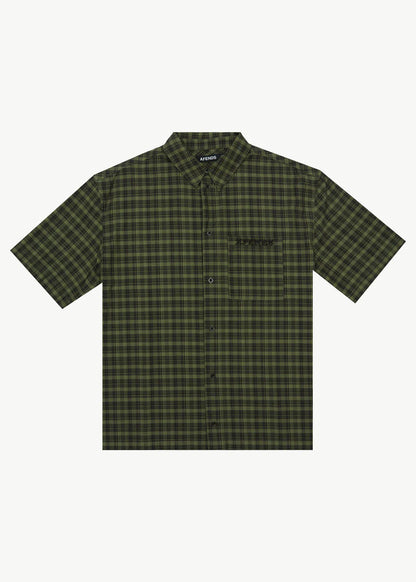 AFENDS // Ghost SS Shirt OIL GREEN
