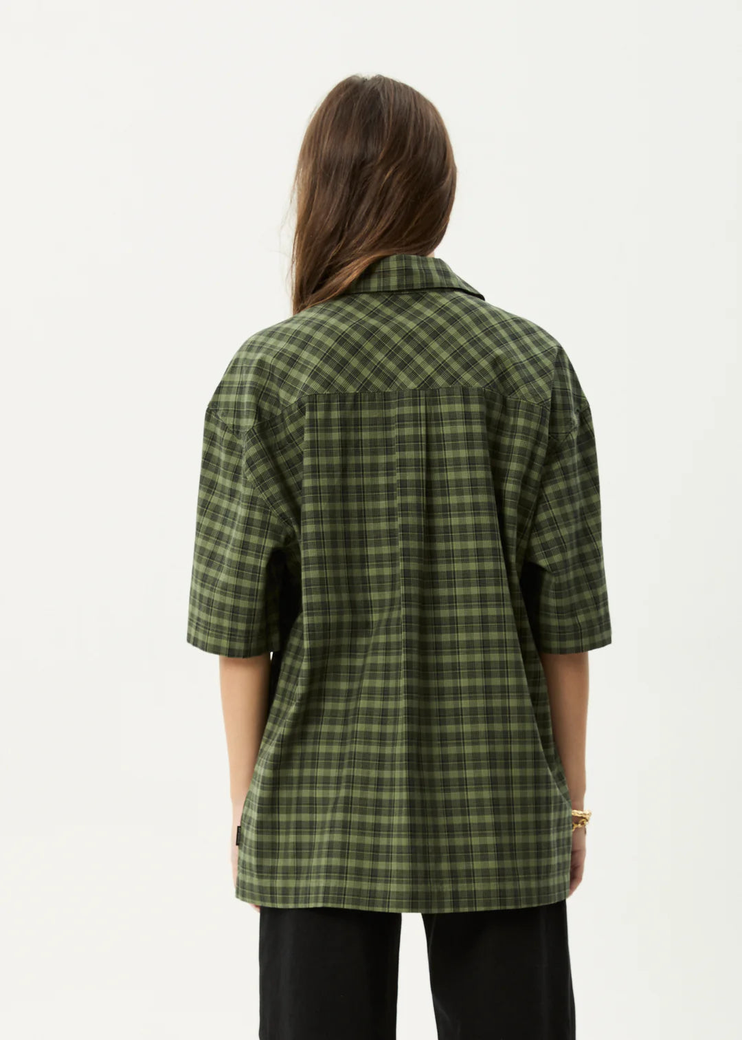 AFENDS // Ghost SS Shirt OIL GREEN