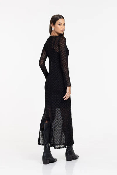 BLAK // Gigi Dress BLACK QUATREFOIL