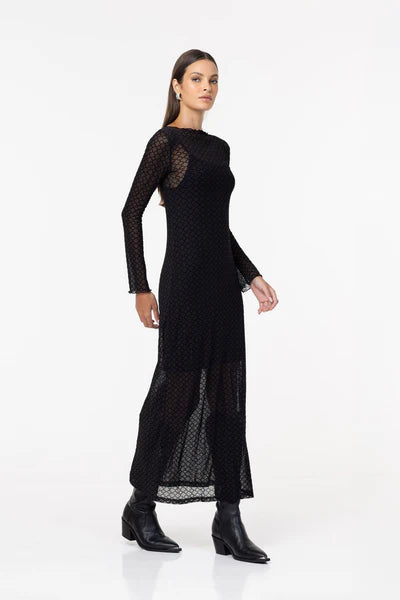 BLAK // Gigi Dress BLACK QUATREFOIL
