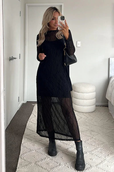 BLAK // Gigi Dress BLACK VINES