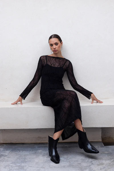 BLAK // Gigi Dress BLACK VINES