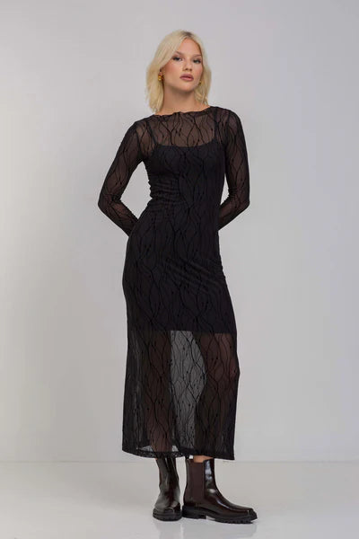 BLAK // Gigi Dress BLACK VINES
