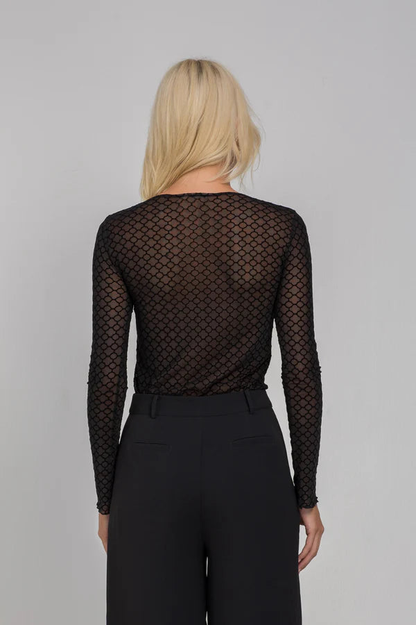 BLAK // Gigi Top BLACK QUATREFOIL