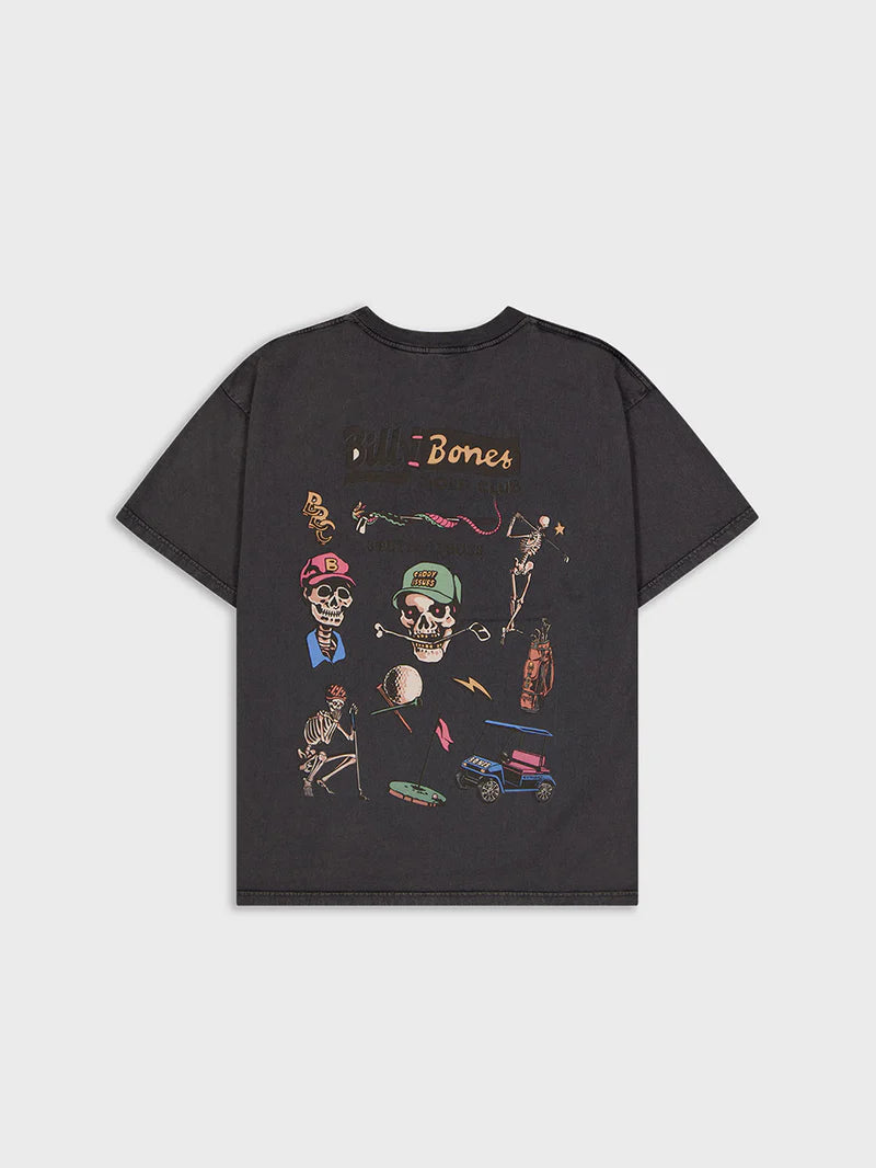 BILLY BONES // Golf Club Flash Tee WASHED BLACK