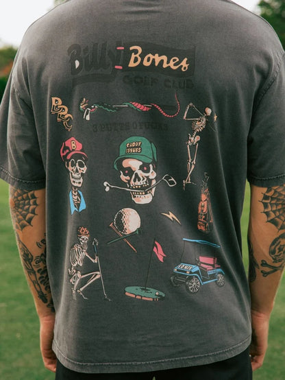 BILLY BONES // Golf Club Flash Tee WASHED BLACK