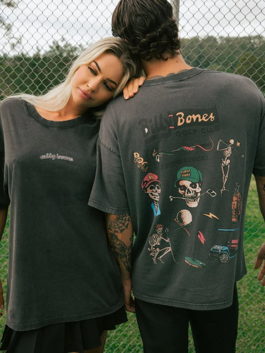 BILLY BONES // Golf Club Flash Tee WASHED BLACK