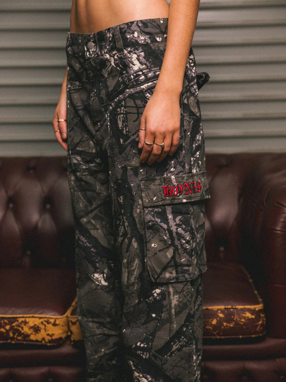 BILLY BONES // Gothic Cargo Pants ALPINE CAMO