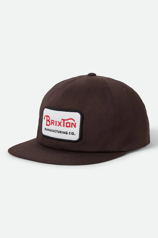BRIXTON // Grade HP Snapback PINECONE BROWN