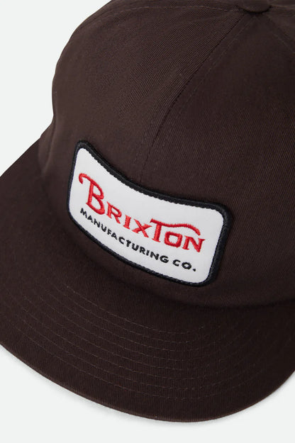 BRIXTON // Grade HP Snapback PINECONE BROWN