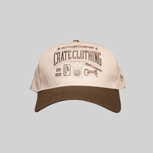 CRATE // Half Court Champions Snapback PUMICE/CHIA