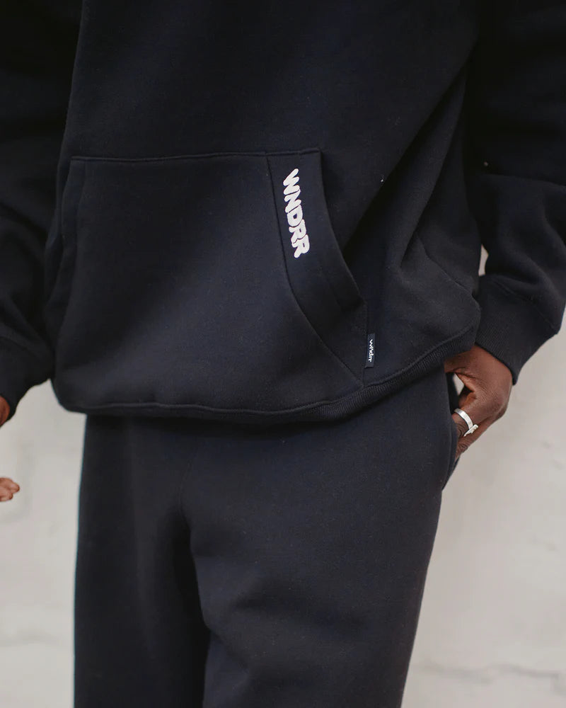 WNDRR // Halo Hood Sweat BLACK