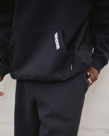 WNDRR // Halo Hood Sweat BLACK