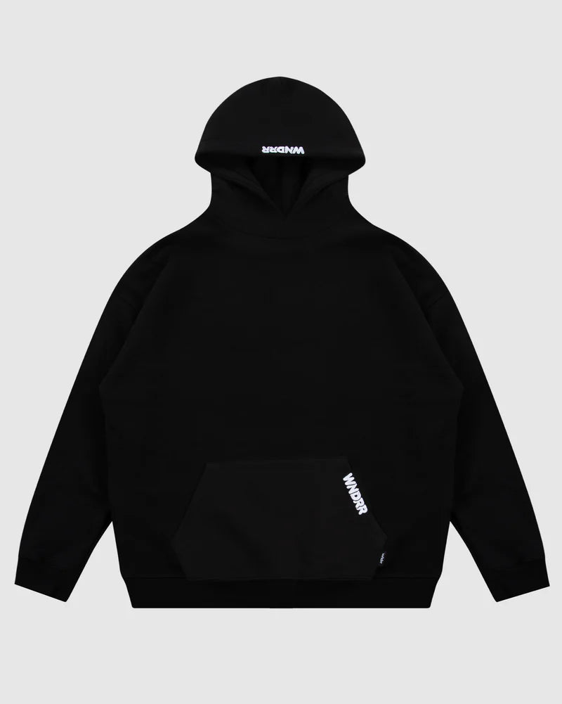 WNDRR // Halo Hood Sweat BLACK