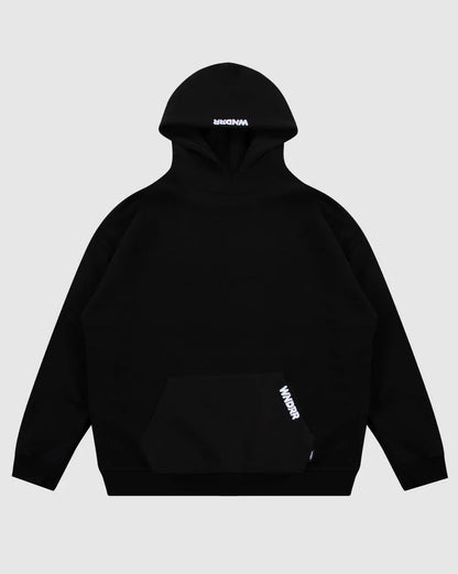 WNDRR // Halo Hood Sweat BLACK