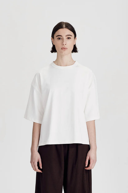 COMMONERS // Heavy Boxy Tee WHITE