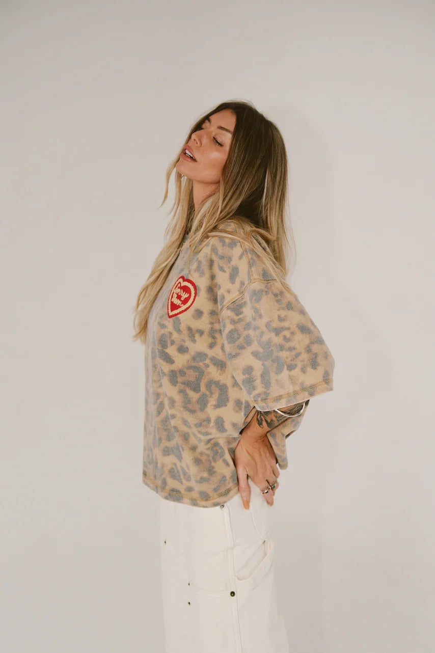 Sorry Mom Tee LEOPARD