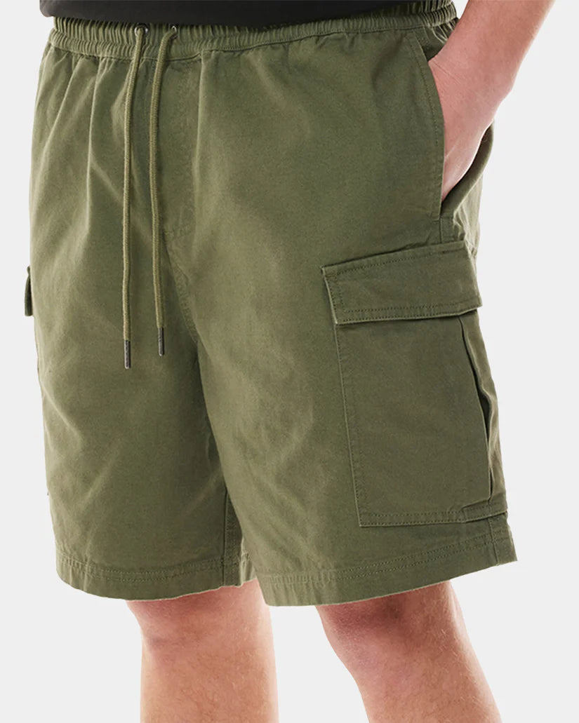 HUFFER // Faded Cargo Short KHAKI