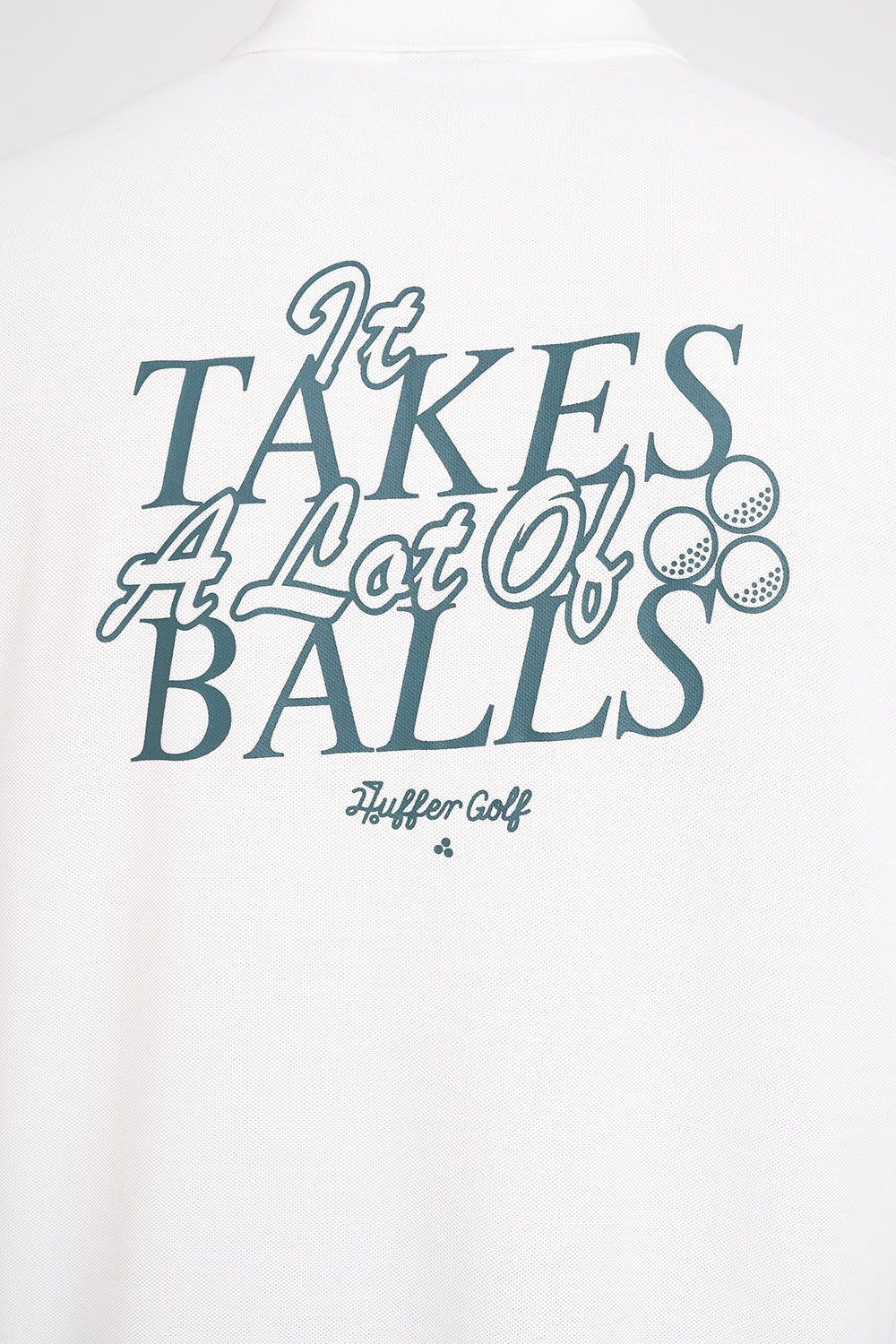 HUFFER GOLF // Par Polo Ballsy CHALK