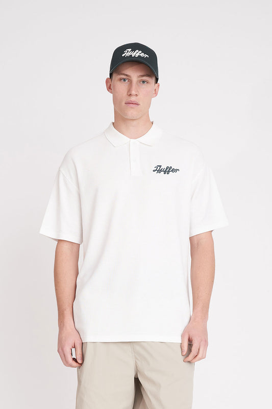 HUFFER GOLF // Par Polo Ballsy CHALK