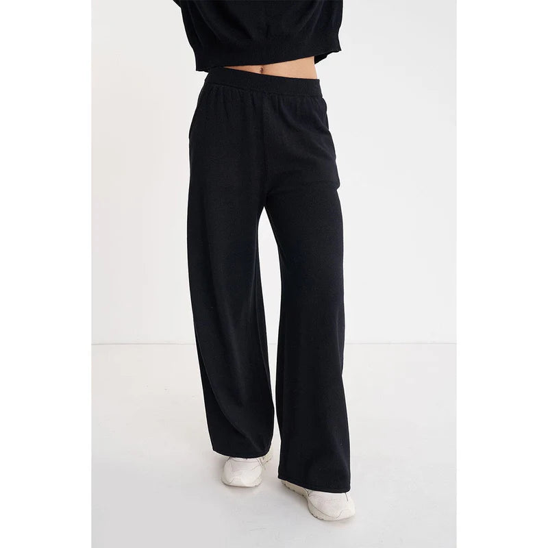 HUFFER // Merino Lounge Pant BLACK
