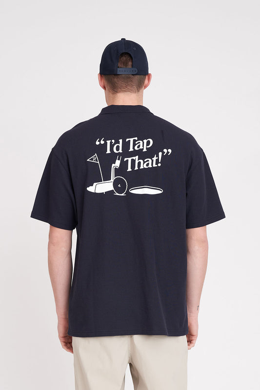 HUFFER GOLF // Par Polo Tap That NAVY