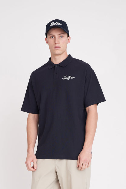 HUFFER GOLF // Par Polo Tap That NAVY