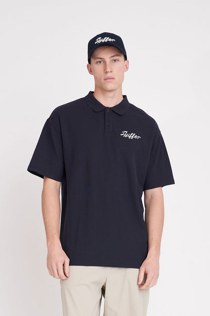 HUFFER GOLF // Par Polo Tap That NAVY