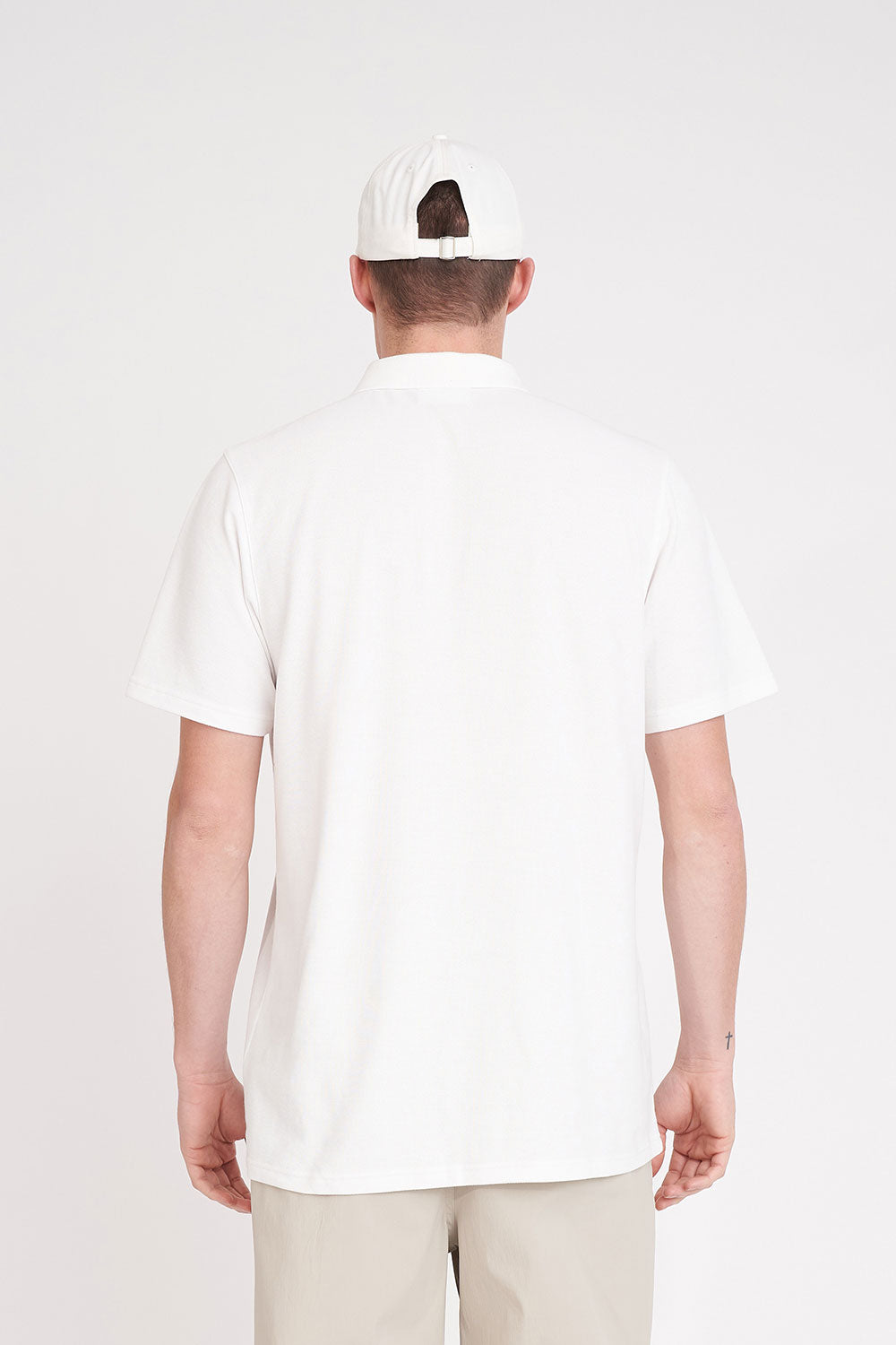 HUFFER GOLF // Classic Polo CHALK
