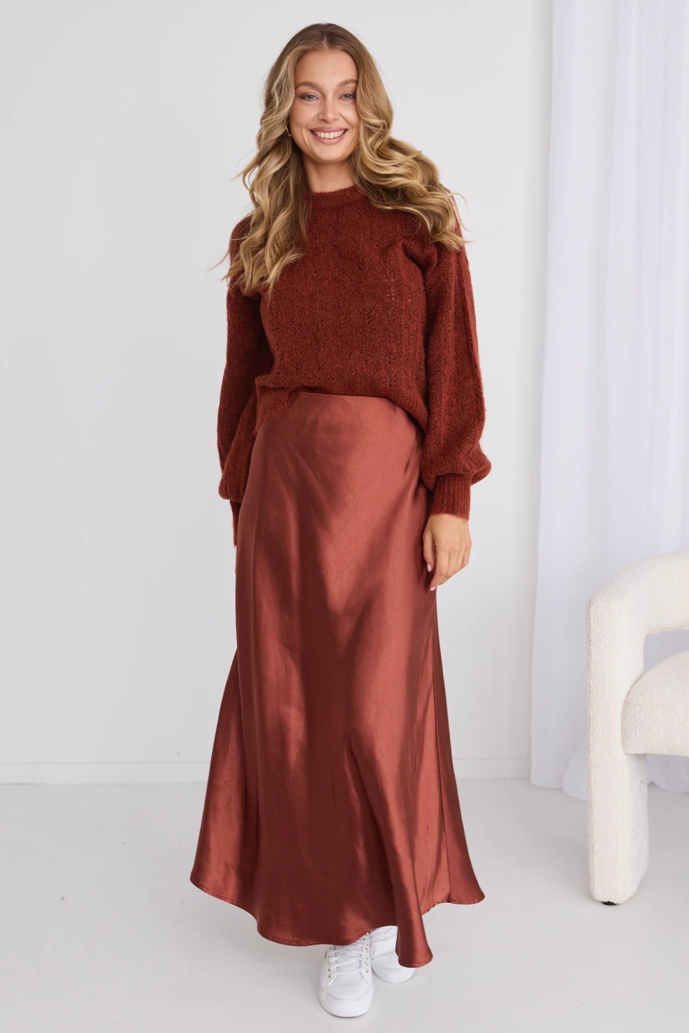 Bias cut midi skirt nz online