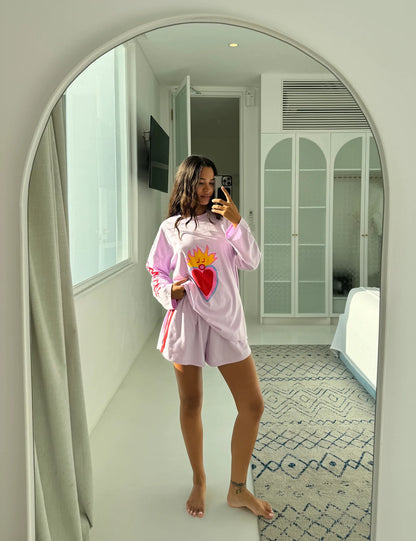 LUNA LANE // Hearts on Fire Shorts