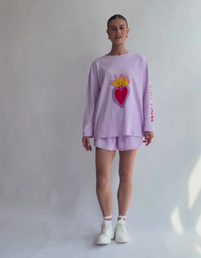 LUNA LANE // Hearts on Fire Shorts