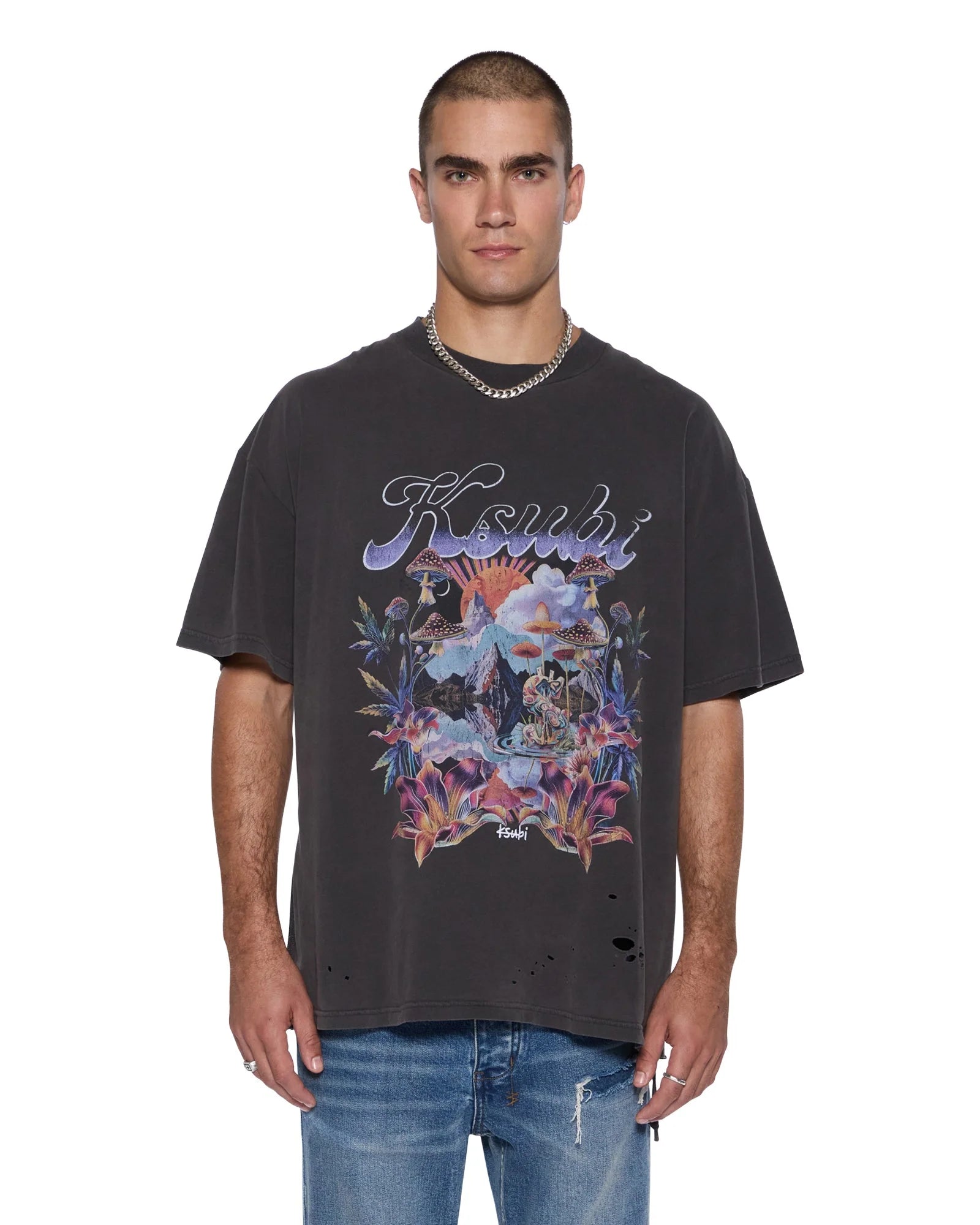 KSUBI // Hendrix Ekcess SS Tee OLD BLACK