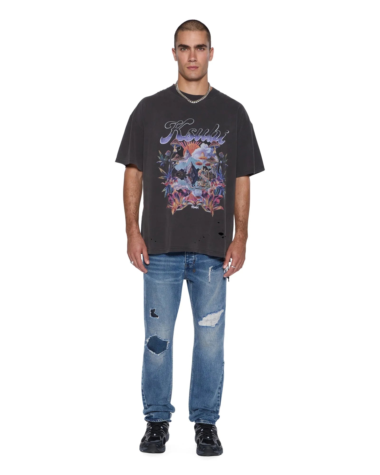 KSUBI // Hendrix Ekcess SS Tee OLD BLACK