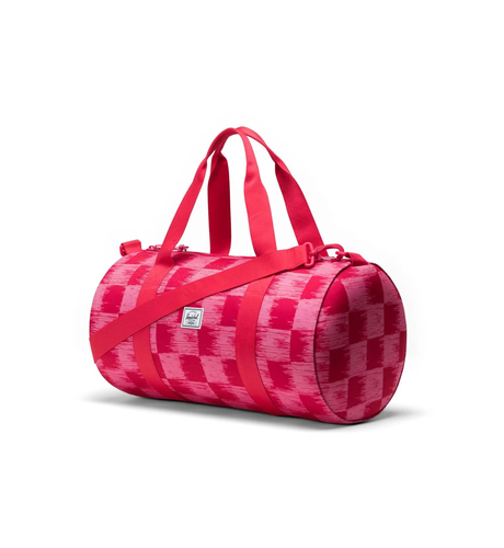 HERSCHEL // Classic Little Duffle CHECK YOURSELF RASPBERRY
