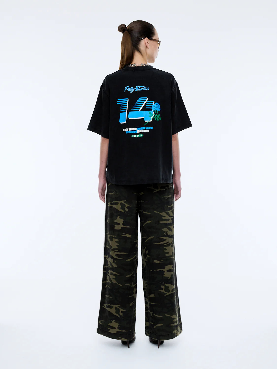 ENA PELLY // Highway 14 Tee WASHED BLACK