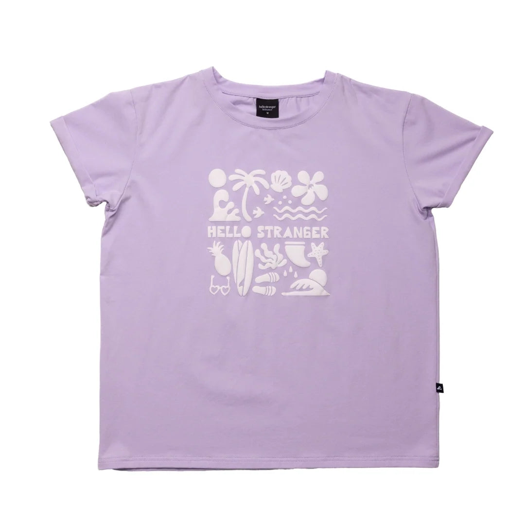 Holiday Vibes Bailey Tee LILAC
