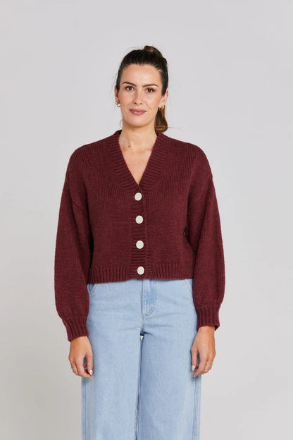 THING THING // Huddle Cardigan WINTER ROUGE