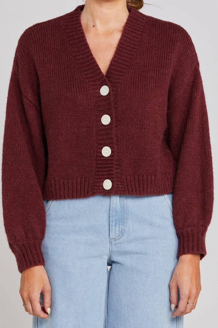 THING THING // Huddle Cardigan WINTER ROUGE