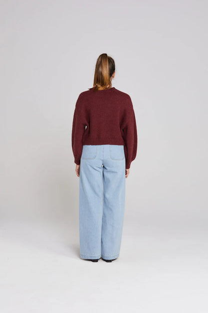 THING THING // Huddle Cardigan WINTER ROUGE