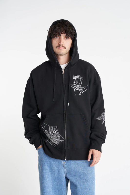 HUFFER // Block Zip Hood SACRAMENT BLACK