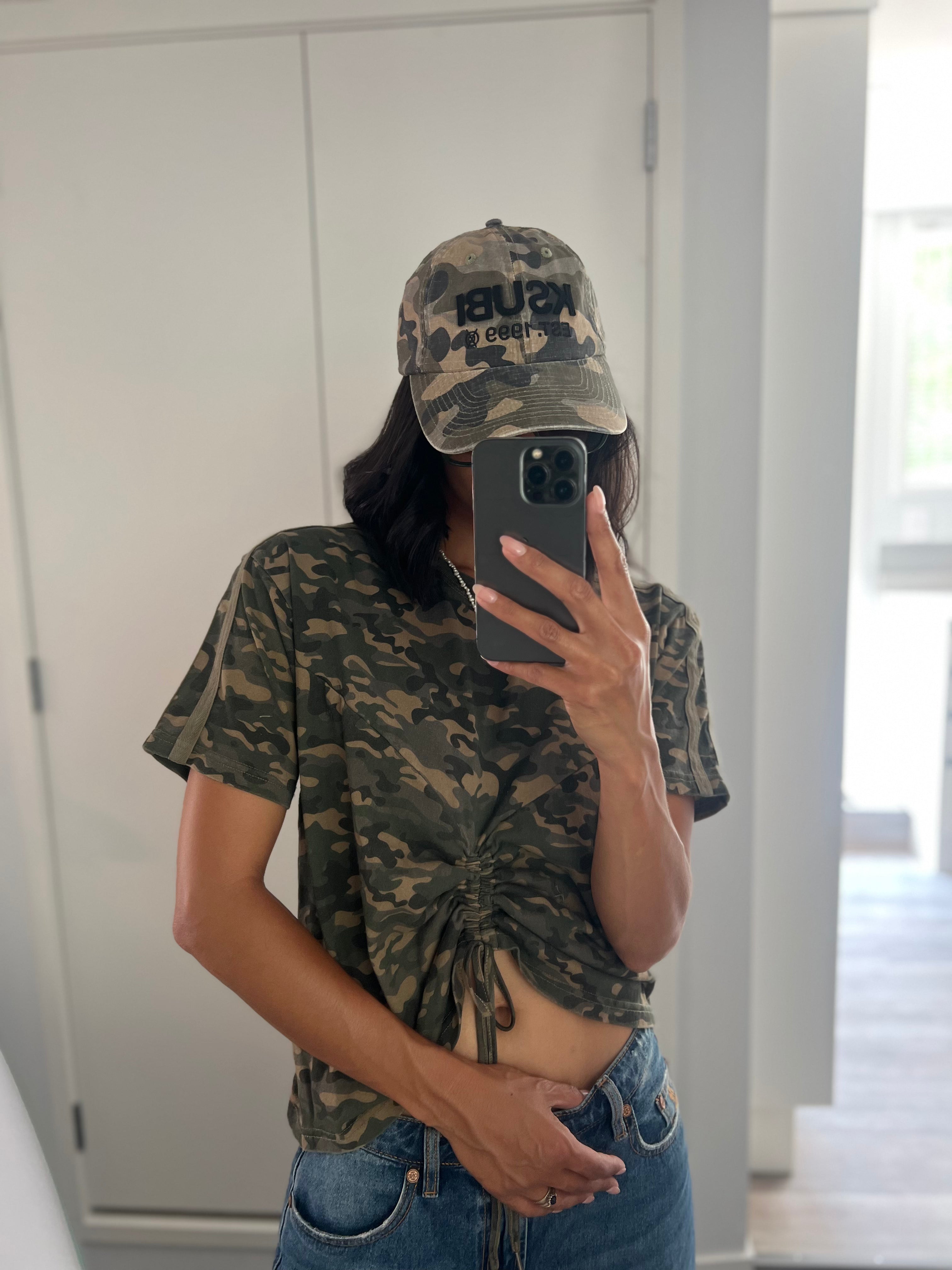 KSUBI // Ruched Everyday Tee CAMO