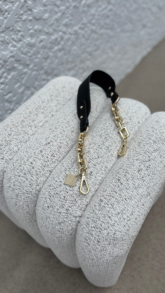PRE-LOVED // SABEN Leather + Gold Chain Strap