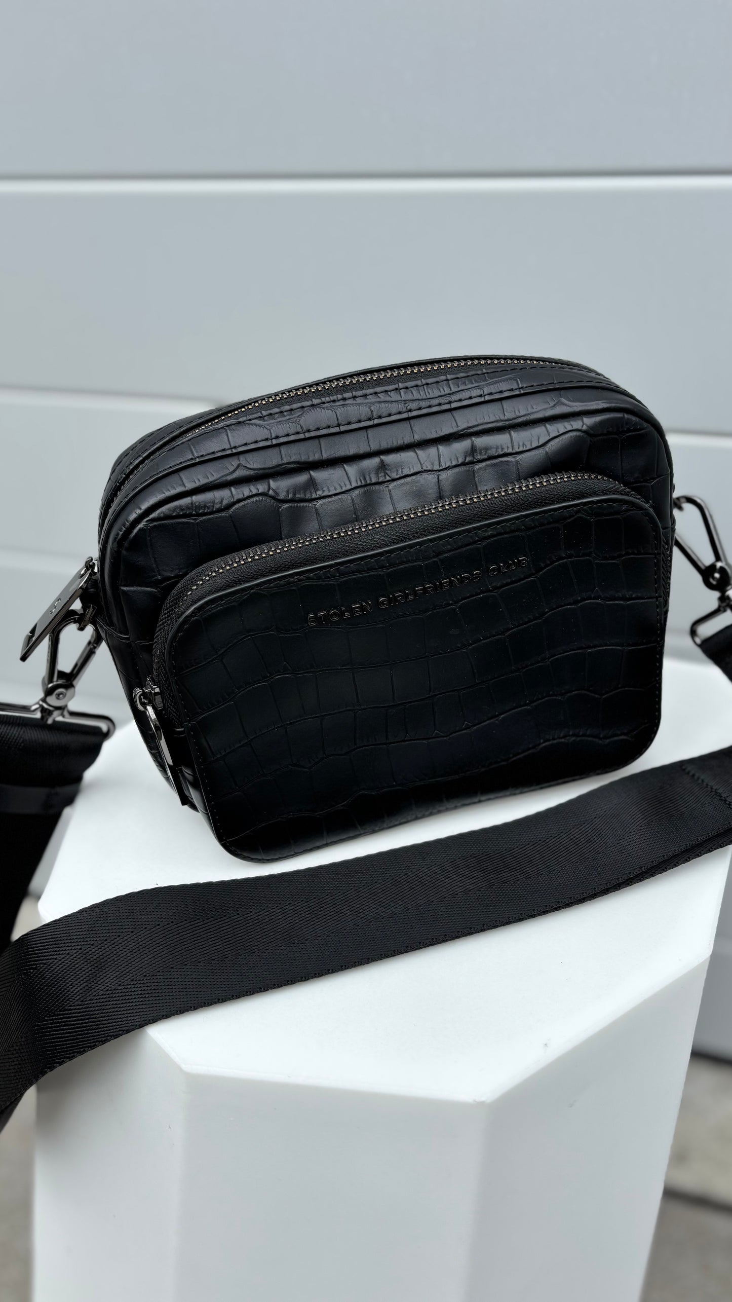 PRE-LOVED // STOLEN Task Force Bag BLACK CROC