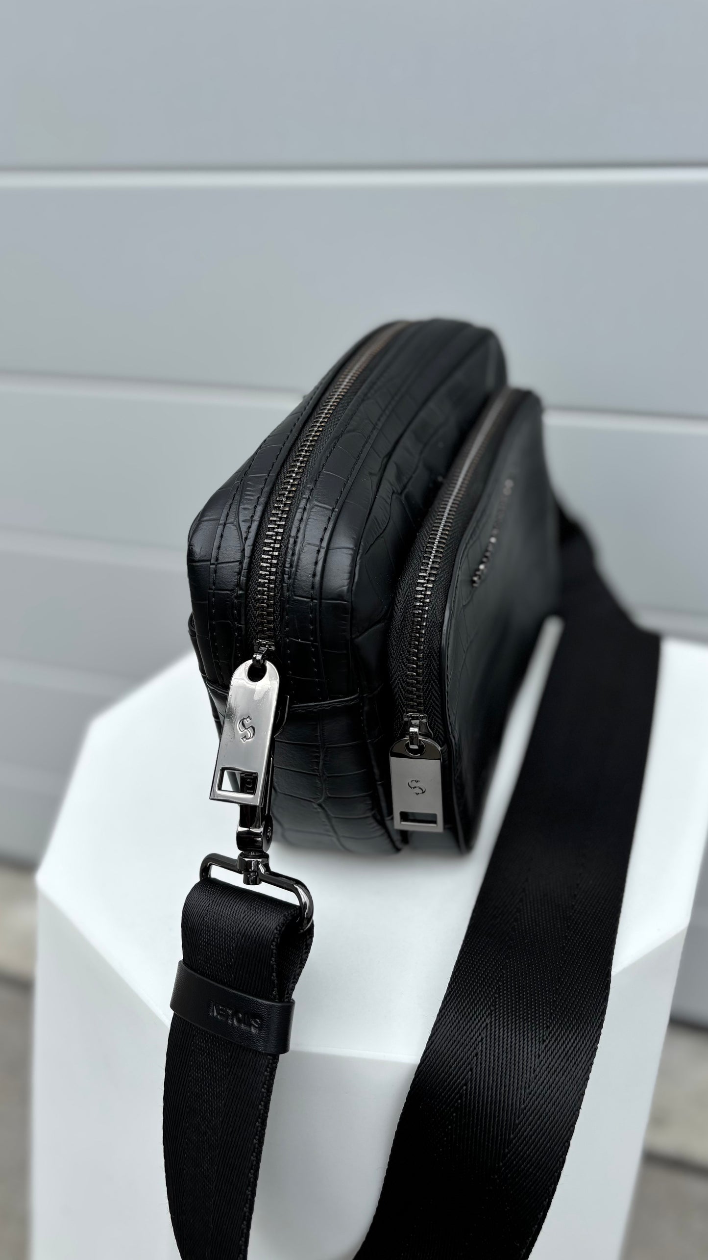 PRE-LOVED // STOLEN Task Force Bag BLACK CROC